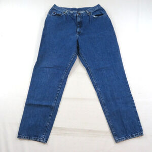 Lee Blue Womens Jeans Zip Fly Wash Sz 16 M Meas 33x30 Y2K